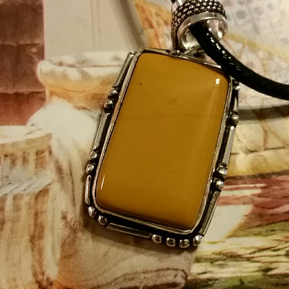 NEW Mookaite necklace 925 sterling silver